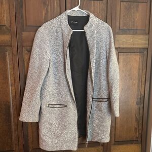 Johnston & Murphy Heather Gray Cape Coat